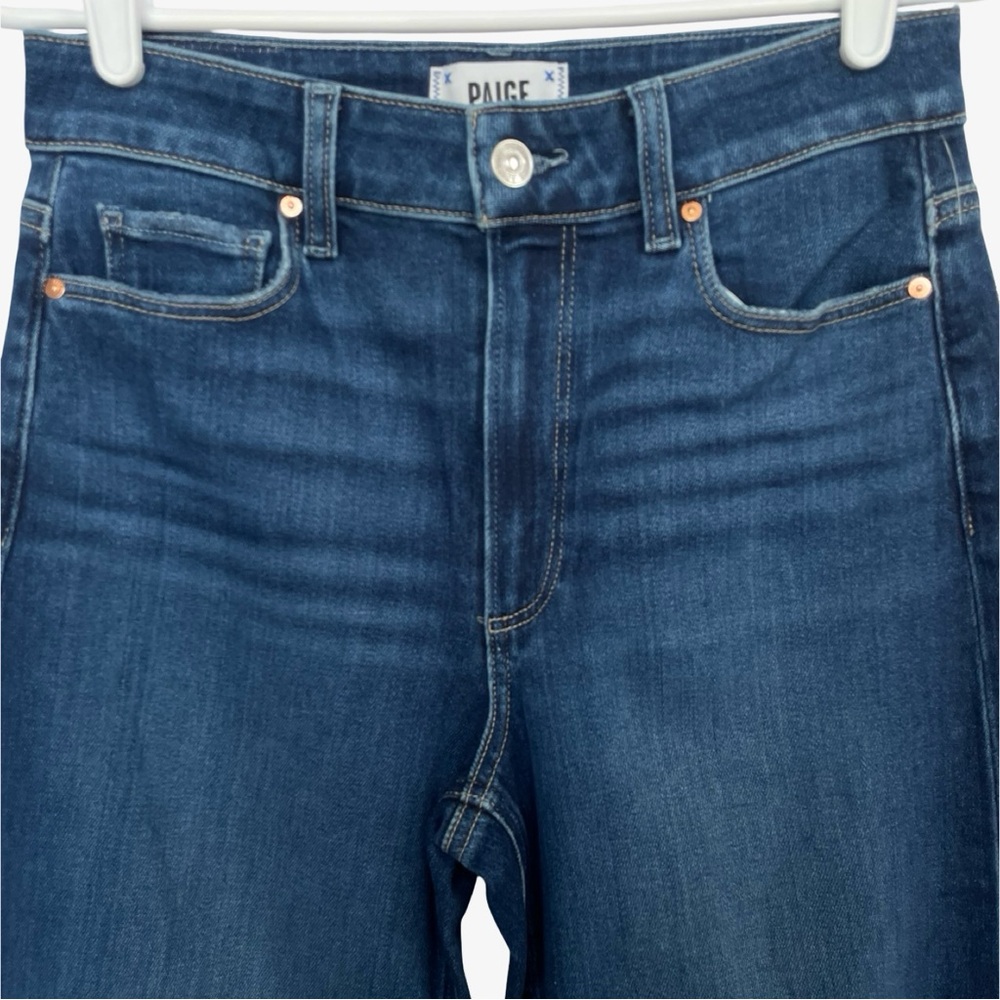 PAIGE Anessa Wide Leg Jeans Foreign Film Blue 27 NWT - Picture 6 of 16